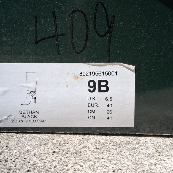 Ralph Lauren Black Heeled Boots - Picture 3 of 4